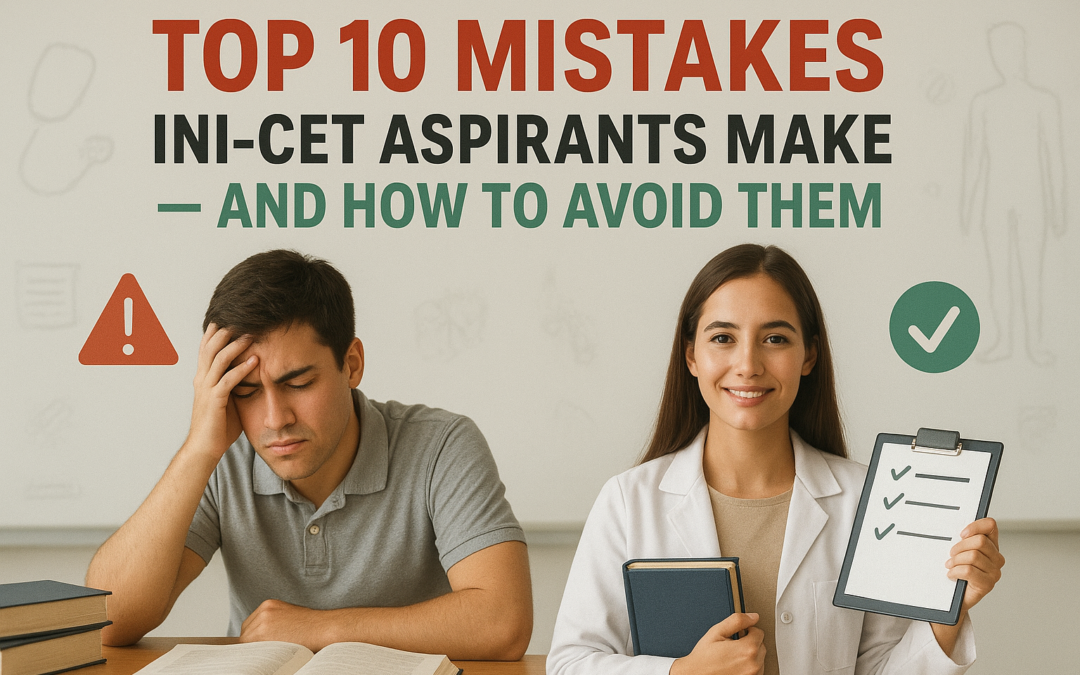 Top 05 Mistakes INI-CET Aspirants Make — and How to Avoid Them?